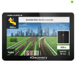 gps1 - GPS Automotivo Aquarius Discovery Channel 4.3" Slim Touch Screen - R$ 94,63