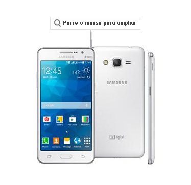 samsunggalaxy - Smartphone Samsung Galaxy Gran Prime Duos TV Branco - R$ 549,00