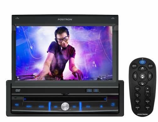 positron dvd - DVD Player Automotivo Pósitron SP6300AV com Tela LCD 7" Touch Screen - R$449