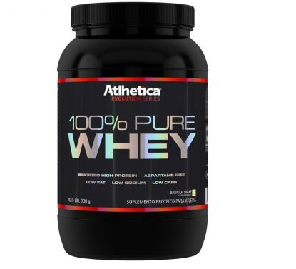 wheyatletica - Whey Protein 100 % Pure Whey E. Series (Baunilha 900G) - Atlhetica - R$85,40