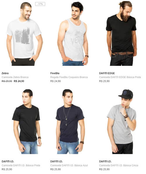 camisetas3 - Diversos Modelos - Compre 2 Camisetas Leve 3