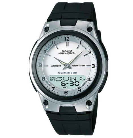 casio relogio - Relógio Masculino Anadigi Casio AW-80-7AVDF - Prata - R$ 67,00