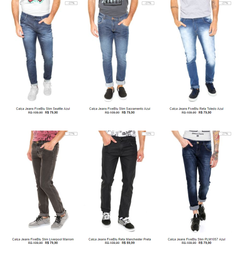 kanui calças jeans