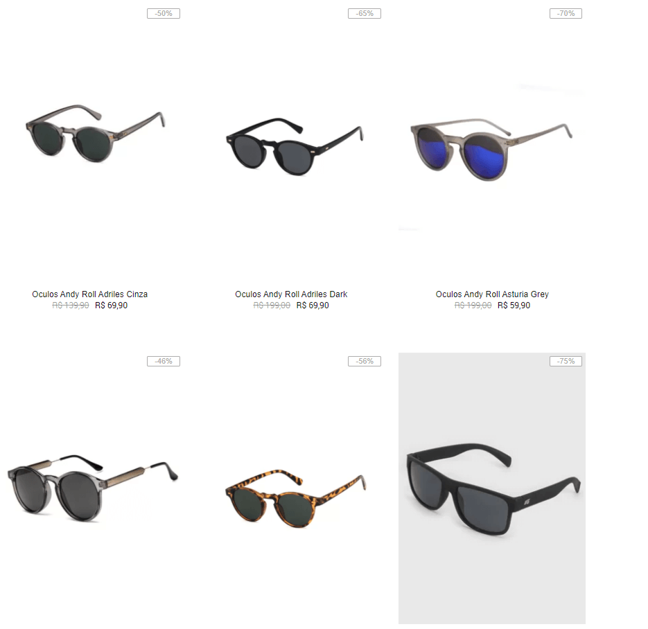 oculos de sol - Kanui - Óculos de Sol por R$69,90